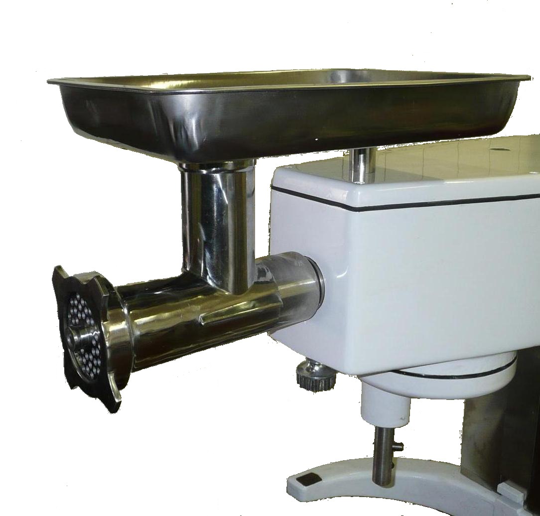 Masomlýnek - Přídavný strojek na mletí masa k univerzálnímu robotu RE22 – odstranění závad novou konstrukcí Masořezky SRQ