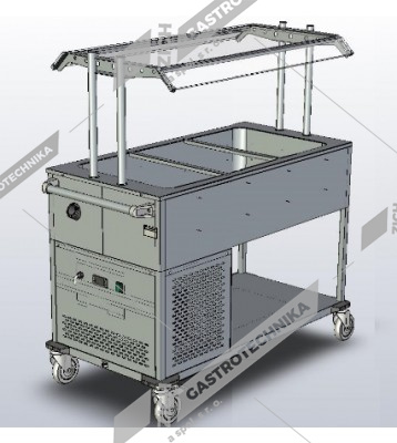 Abner Vozík chlazený se zákrytem EKC 3/1 HZ