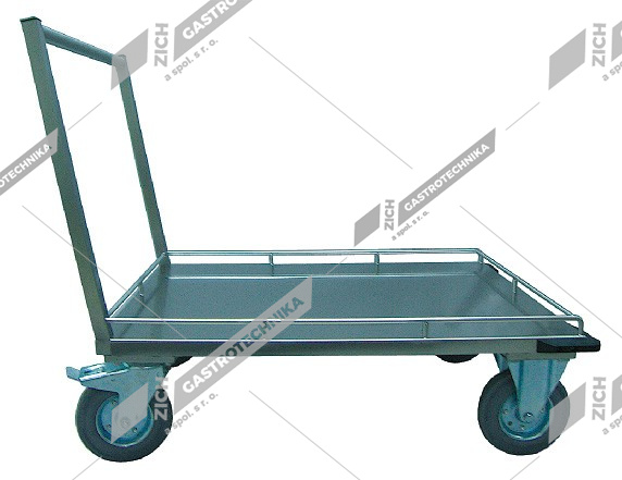 Abner  Vozík - kolečka pr. 200 mm, plošina s ohrádkou MVP 2/U