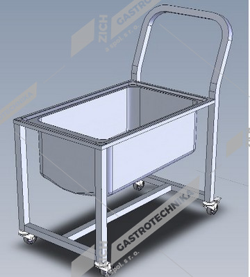 Abner Vozík manipulační ke kotli a pánvím MW - 500