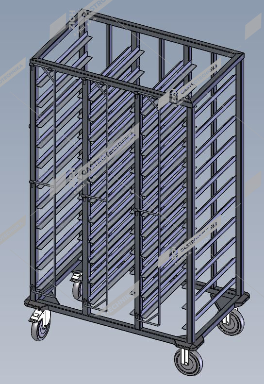 Abner Vozík pro transport tabletů NET 3/33 Thermoline