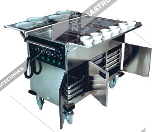 Abner Vozík vyhřívaný - bez polic EVT 3/3 