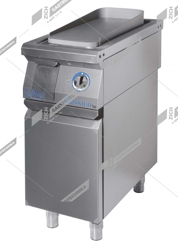 ALBA Deska grilovací el. - celorýhovaná s dvířky a policí  E-GP-2/900 DS