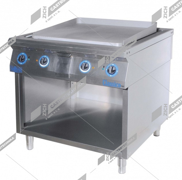 ALBA Deska grilovací el. - celorýhovaná s dvířky a policí E-GP-4/900 DS