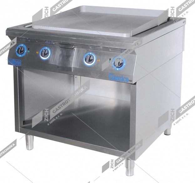 ALBA Deska grilovací el. - celorýhovaná s dvířky E-GP-4/900 D