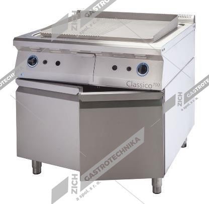 ALBA Deska grilovací el. - celorýhovaná - volný prostor E-GP-4/700 F