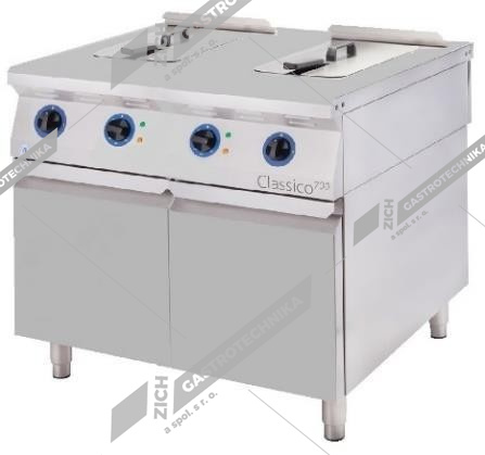 ALBA Fritéza elektrická 2x18l E-F-218/900 D