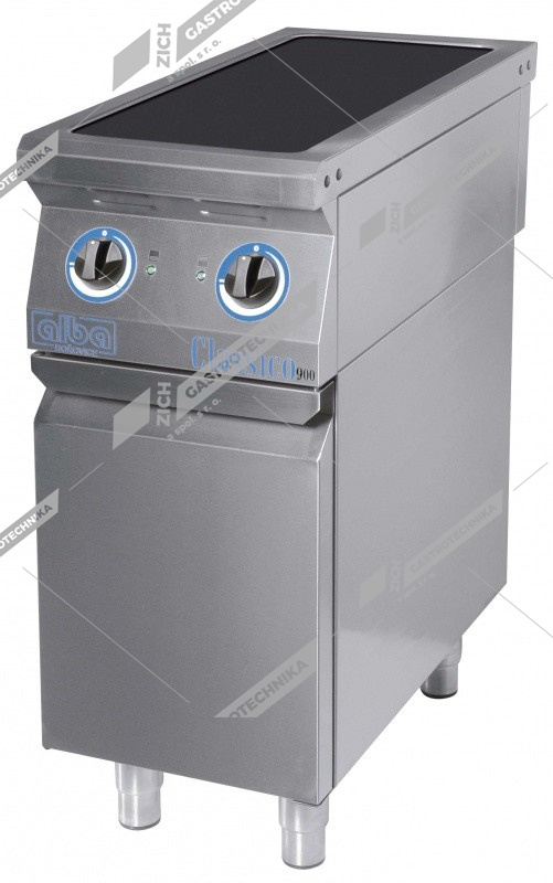 ALBA Indukční sporák s dvířky  E-C-TG IHB-2/900 D