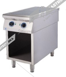 ALBA Sklokeramický sporák s dvířky  E-C-TG RHB-2/900 D