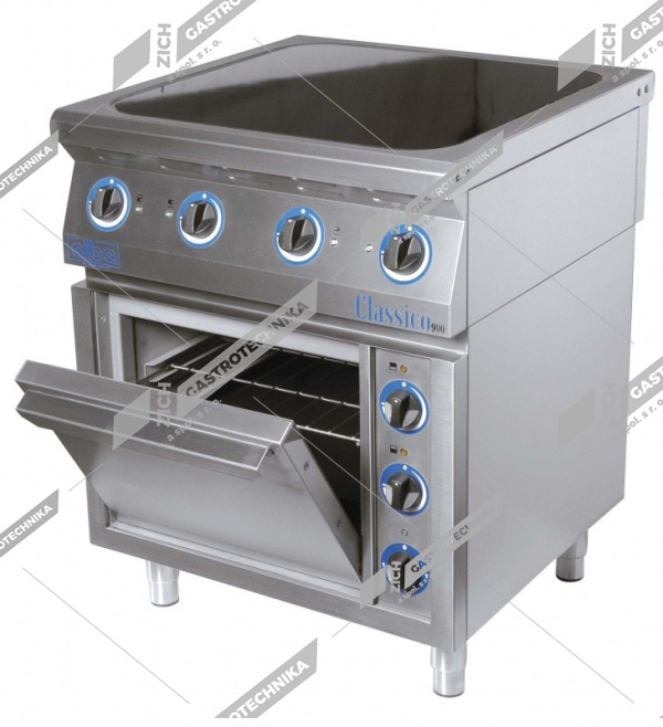 ALBA Sklokeramický sporák s troubou  E-C-TG RHB-4/900 EO