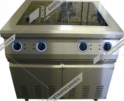 ALBA Sporák el. indukční - s dvířky  E-C-TG IHB-4/700  D