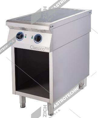 ALBA Sporák el. sklokeramický - s dvířky  E-C-TG RHB-2/700 D