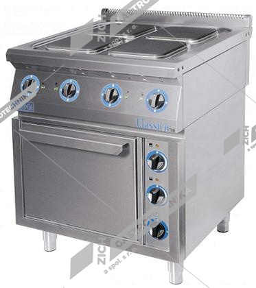 ALBA Sporák elektrický s el. troubou E-C-4/900 EO