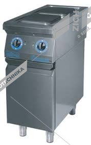 ALBA Sporák elektrický s volným prostorem a policí E-C-2/900 FS