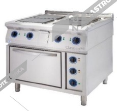 ALBA Sporák elektrický - volný prostor s policí E-C-4/900 FS