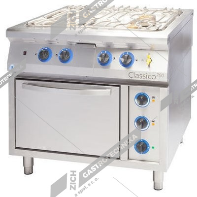 ALBA Sporák plynový s dvířky a policí  G-C-4/900 DS (ZP)  