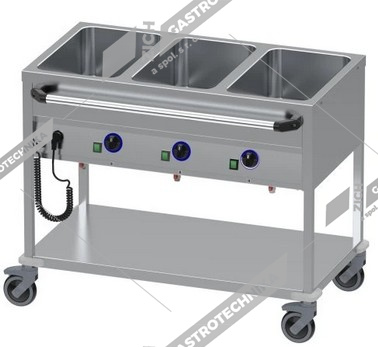 ALBA Vodní lázeň - vozík s policí SME 3TL