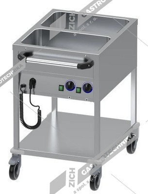 ALBA Vozík výdejní - vodní lázeň s policí SME 2T