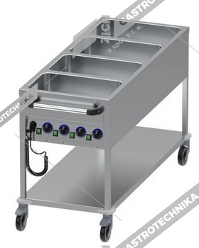 ALBA Vozík výdejní - vodní lázeň s policí SME 4T