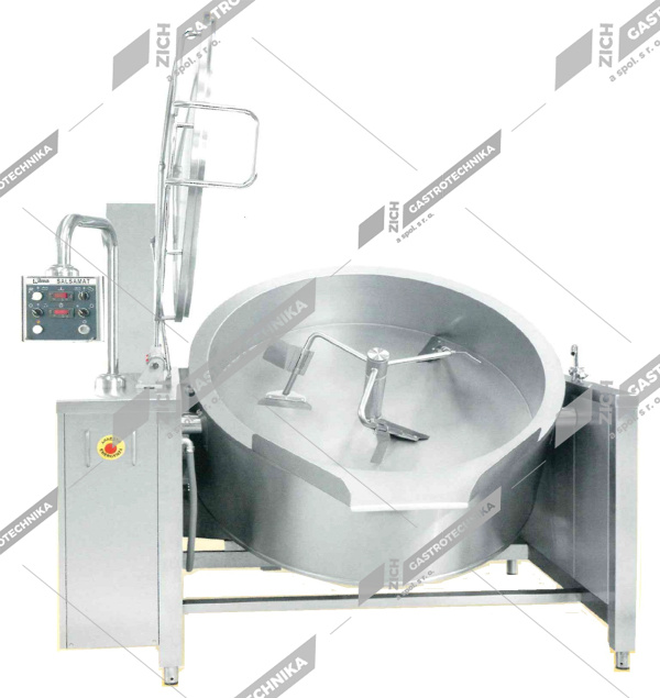 Automatická sklopná pánev s mícháním 300L Salsamat 300
