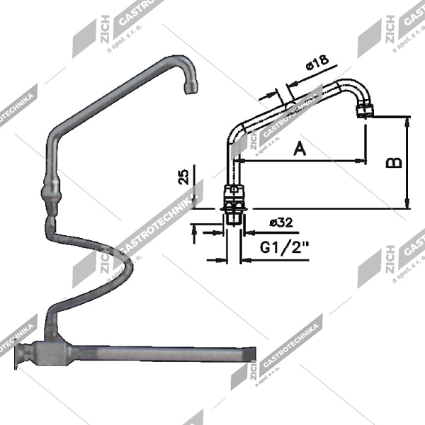 Baterie kolenová bez směšovače KOB 2