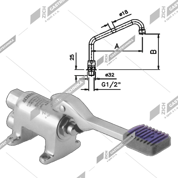 Baterie nášlapná NAB 1