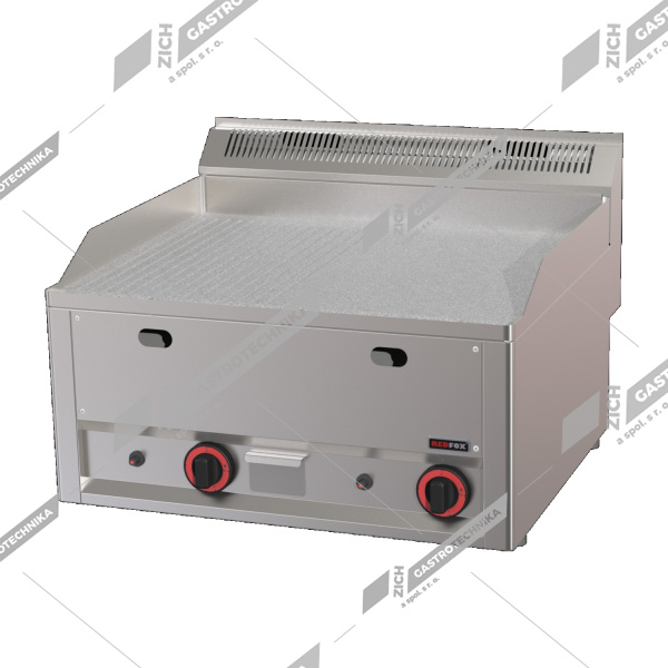 Deska grilovací plynová kombinovaná chromovaná  FTHRC 60 GL