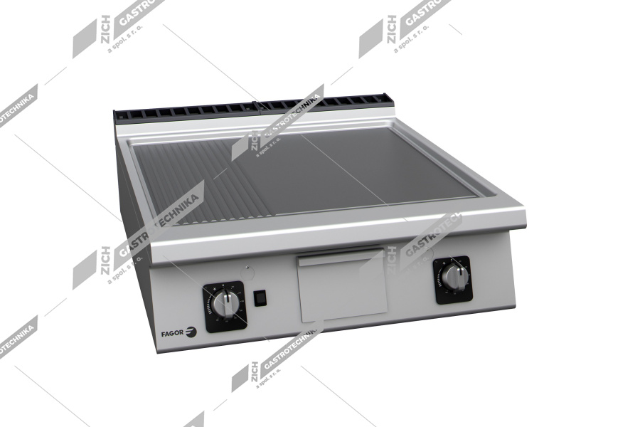 Fagor Smažící deska plyn.  FT-G910 C LR - CHROM. (ZP)