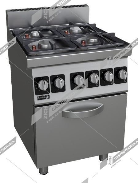 Fagor Sporák plynový s plyn troubou CI-CG606O 4