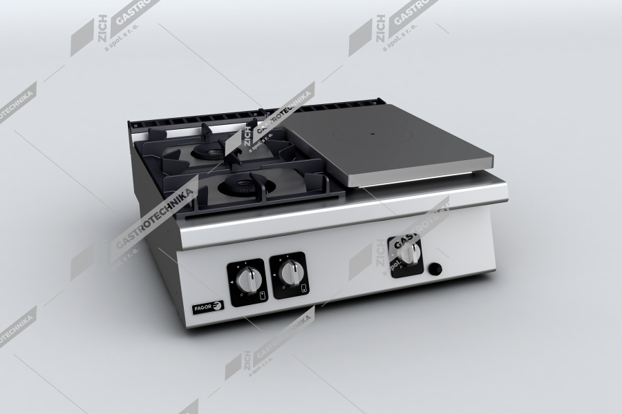 Fagor Sporák plynový s tálem a otevřenými hořáky C-G730-D (ZP)