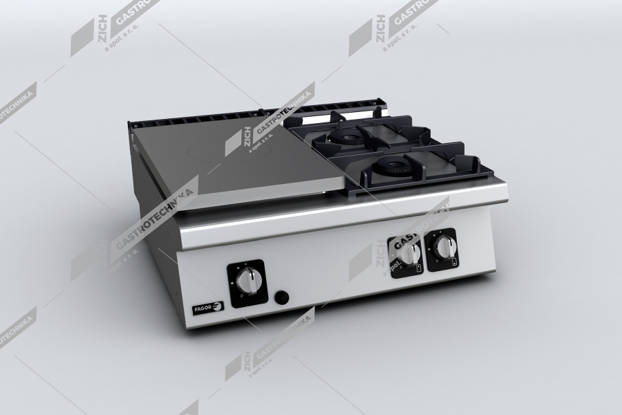 Fagor Sporák plynový s tálem a otevřenými hořáky C-G730-I (ZP)