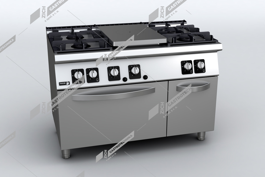 Fagor Sporák plynový s tálem a otevřenými hořáky C-G751 (ZP)