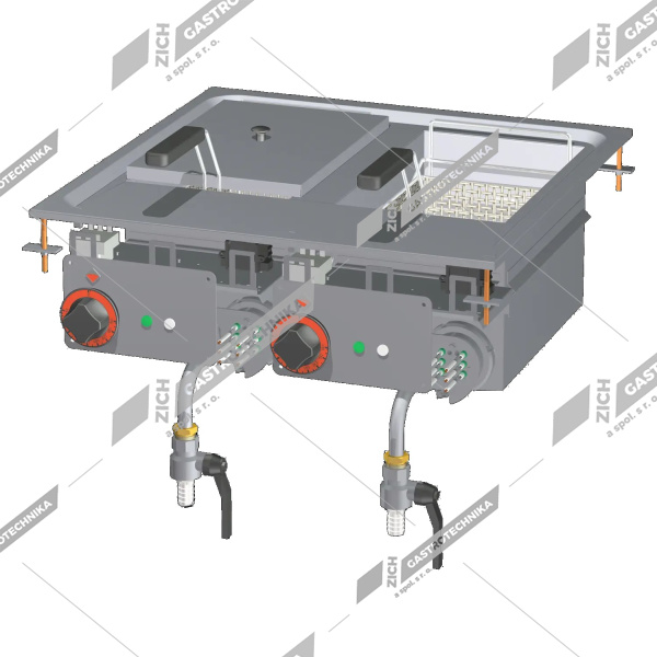 Fritéza dvojitá elektrická F2/10D-66 ET