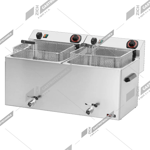 Fritéza elektrická 11+11 L třífázová FE 1010 T