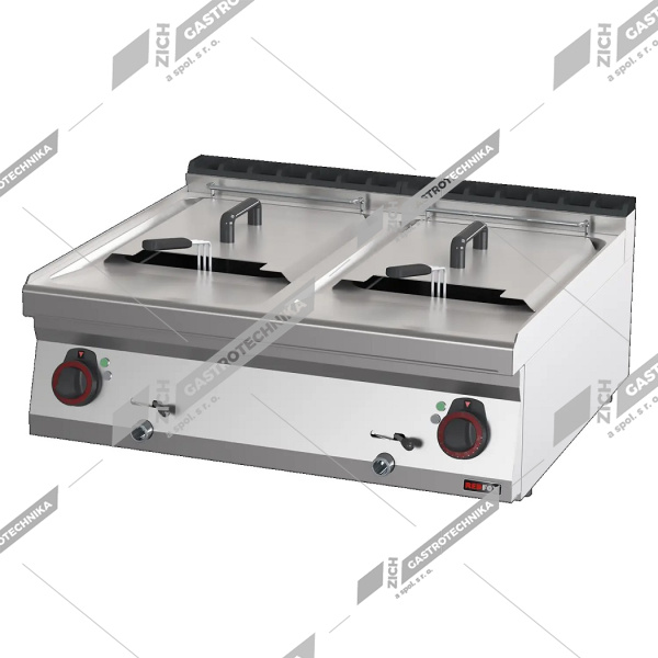 Fritéza elektrická 2x 13l s výpustí FE 70/08 E
