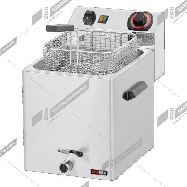 Fritéza elektrická 7 l třífázová s výpustí FE 07 VT