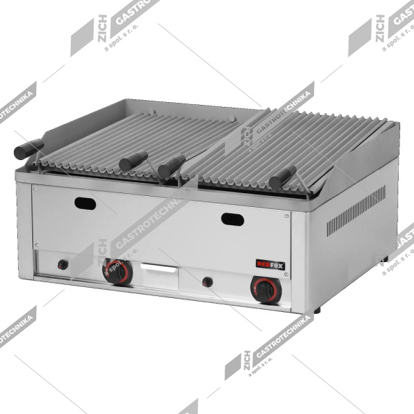 Gril lávový plynový dvojitý GL 60 GS