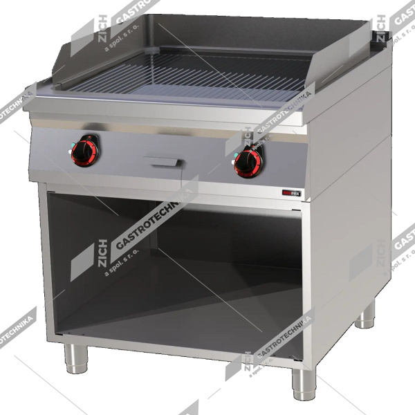 Grilovací deska rýhovaná chromovaná FTRC 90/80 E