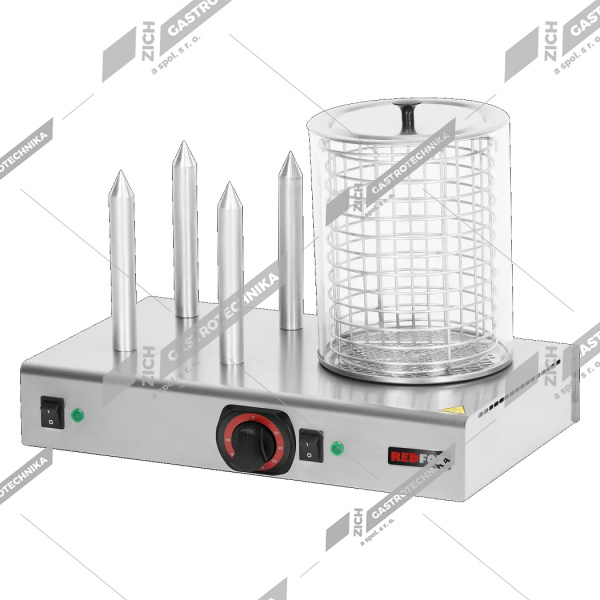 Hot-dog 4 trny s nádobkou a košíkem HD 4N/K