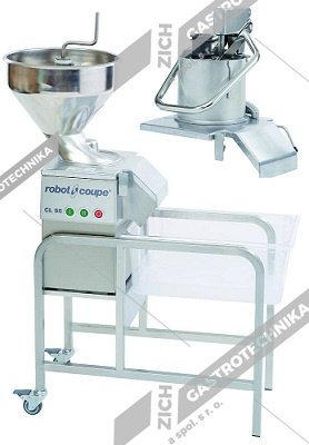 Krouhač zeleniny - automat.hlava + přítlačná páka, podstavec CL 55 A/M