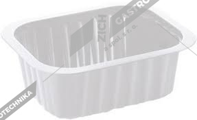 miska bílá tray 470 ml - balení 300 ks polévková