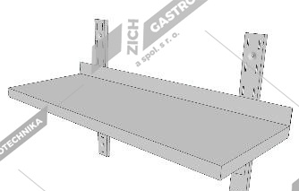 Police nástěnná jednopatrová PL1X-17030