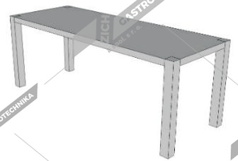 Police stojanová jednopatrová PL1S-12030