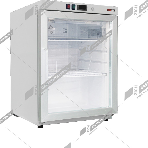 Red Fox Skříň chladící 130 L, bílá, prosklené dveře DRR 200/G