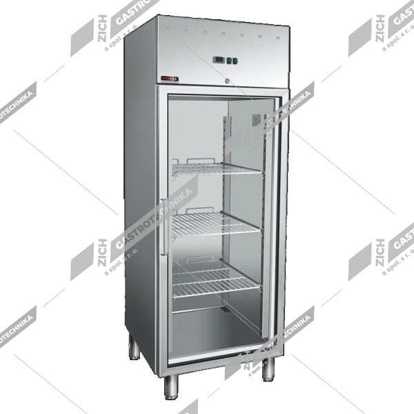 Red Fox Skříň chladící GN 700 L, GN 2/1, nerez, prosklené dveře MN 700G