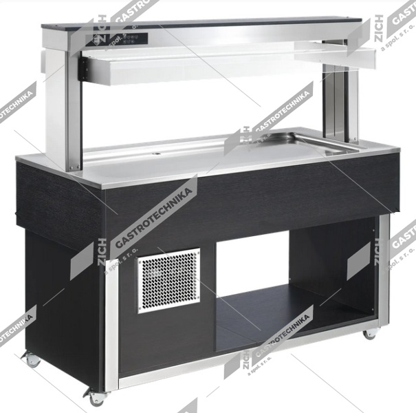 RM Gastro Bufet chlazený GN 6-1/1 Wenge TR LIME+ 6W