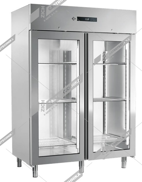 RM Gastro Skříň chladící 1400 L prosklená se sterilizátorem ENR 1400 G S