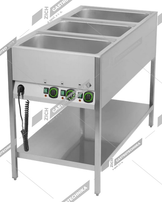 RM Gastro Vodní lázeň stabilní dělená BMSK 3120