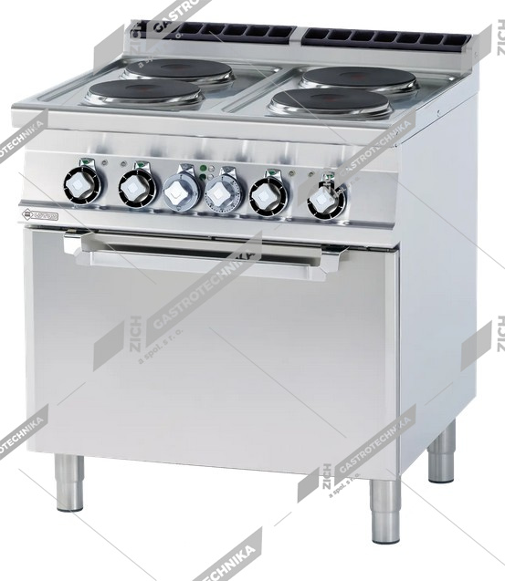 RM Lotus Sporák elektrický s troubou GN 2/1 CF4 78 ET 