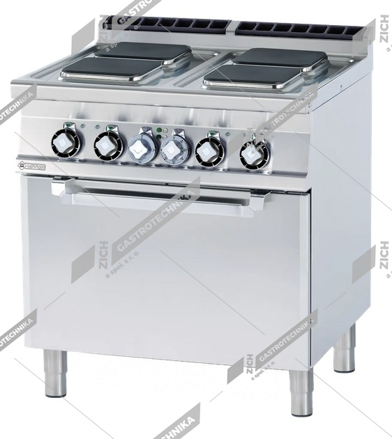 RM Lotus Sporák elektrický s troubou GN 2/1 CFQ4 78 ET 